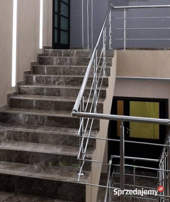 Schody z ciemnego kamienia 30x60 WYSOKI POŁYSK