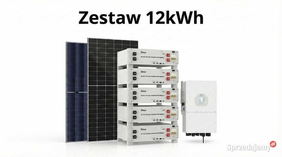 Zestaw budżetowy 12kWh HV panele inwerter 3 fazy