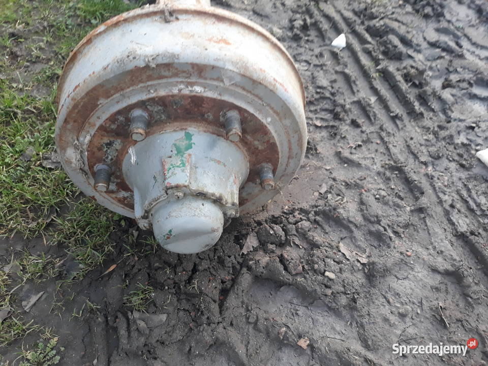 Oś z hamulcami przyczepa rozrzutnk Jasło