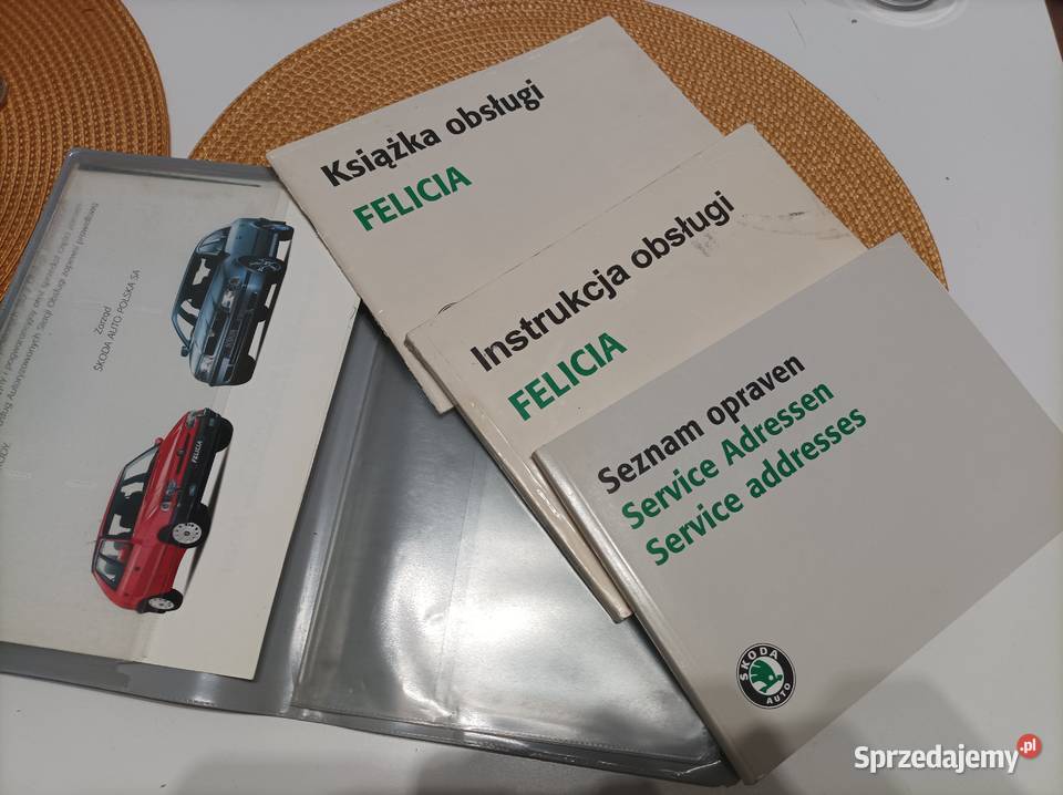 INSTRUKCJA OBSŁUGI POJAZDU SKODA FELICIA 13 1998 miękka Szczebrzeszyn