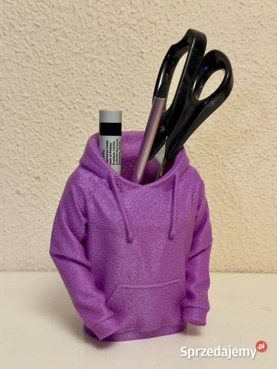 Organizer na biurko 3D mini bluza hoodie PETG 14 fioletowy Łódź