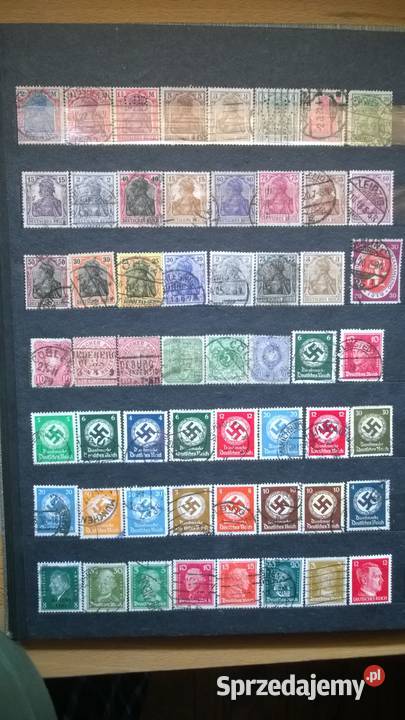 znaczki NIEMCY zestaw 98 stemplowane Warszawa