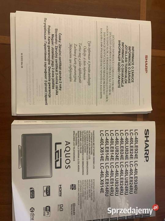Sharp Aquos 46 LED sprawnystan wielkopolskie Poznań sprzedam