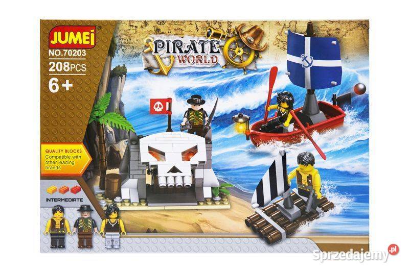 Klocki Jumei PIRACI 208 elementów 30 x 21 Klocki Poznań