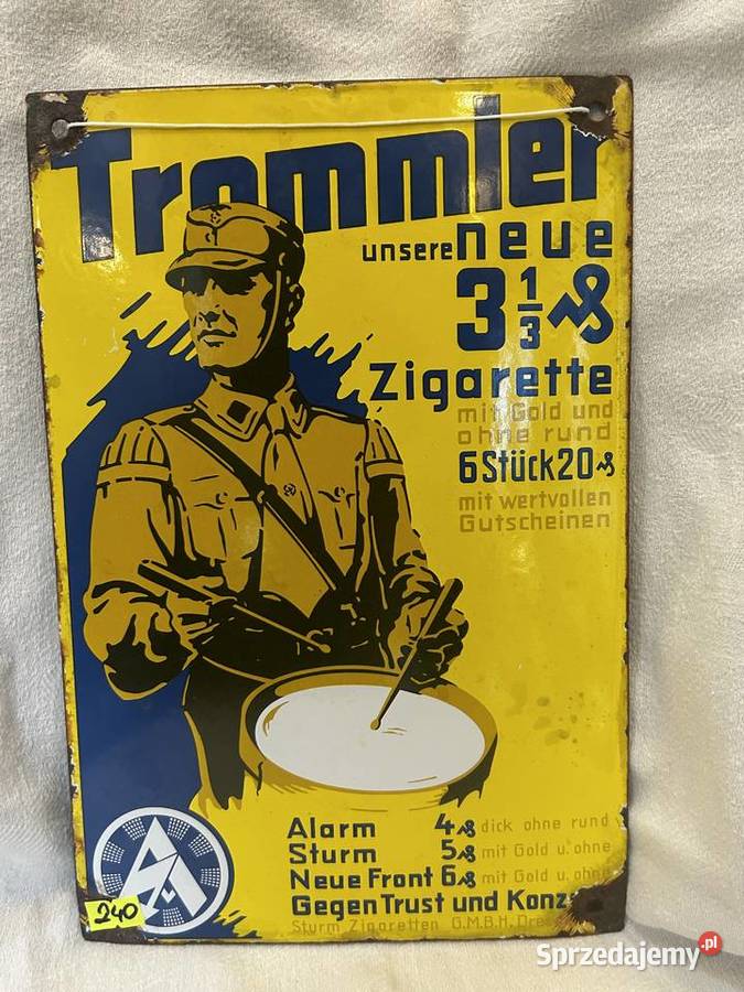 Tablica emaliowana niemiecka Antyki, Sztuka, Kolekcje małopolskie Kraków