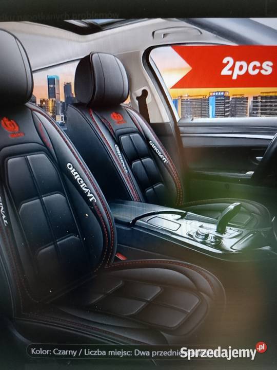 Piękne nowe pokrowce Premium skóra PU 2 fotele Pokrowce samochodowe Zgierz