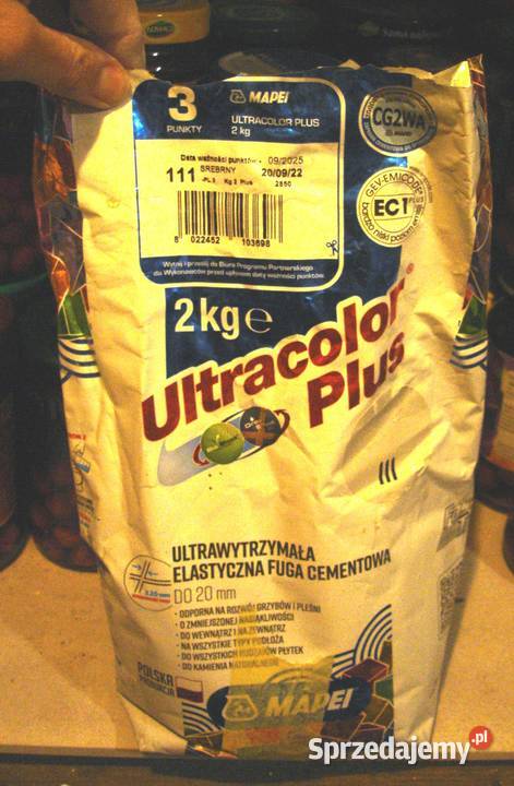 Mapei Ultracolor Plus 111 srebrny 2 fuga