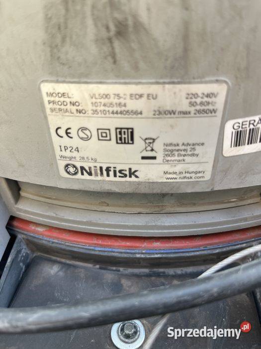 Odkurzacz Nilfisk VL500 752 EDF 2650 W wielkopolskie