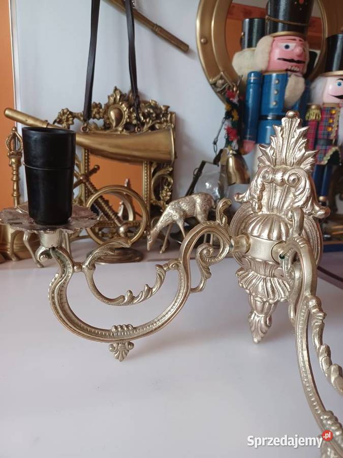 Kinkiet mosiężny Mosiądz Kolekcja Poznań sprzedam