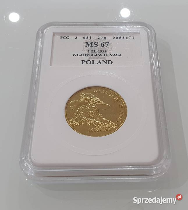 2 WŁADYSŁAW IV WAZA 1999 MS67 Kędzierzyn-Koźle