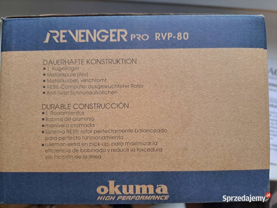 kołowrotki okuma RENENGER PRO RVP80 Świdnica sprzedam