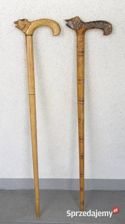 2 drewniane laski Warszawa