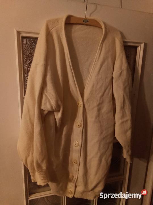 Kardigan kremowy PRL Warszawa