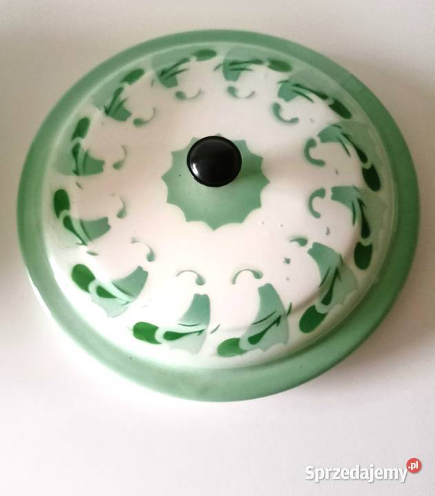 Garnek waza emaliowana z PRL vintage Wazy łódzkie Łódź