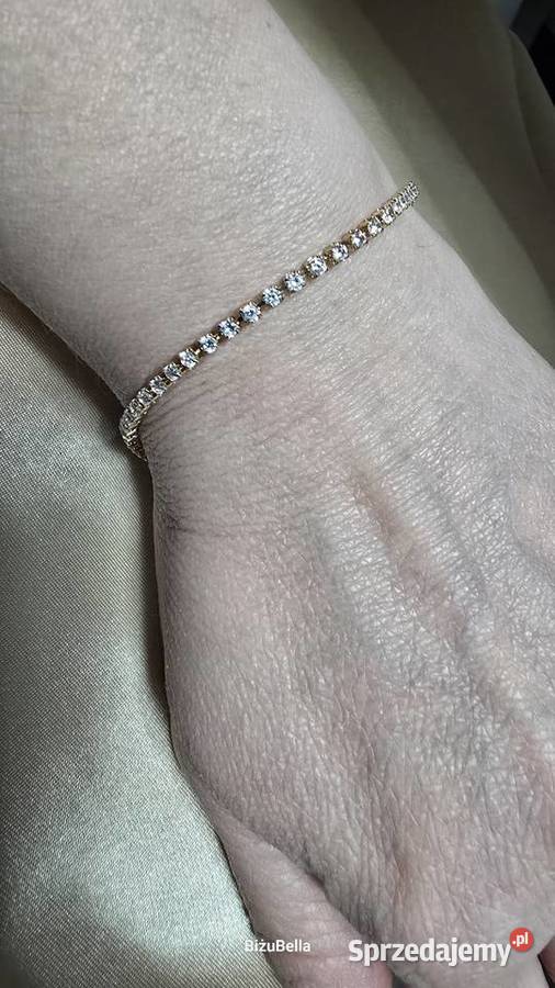 Bransoletka cyrkonie 1719 Tokarnia