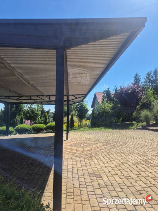 Wiata samochodowa CarPort 8x5 m wypust dachu 1m kujawsko-pomorskie