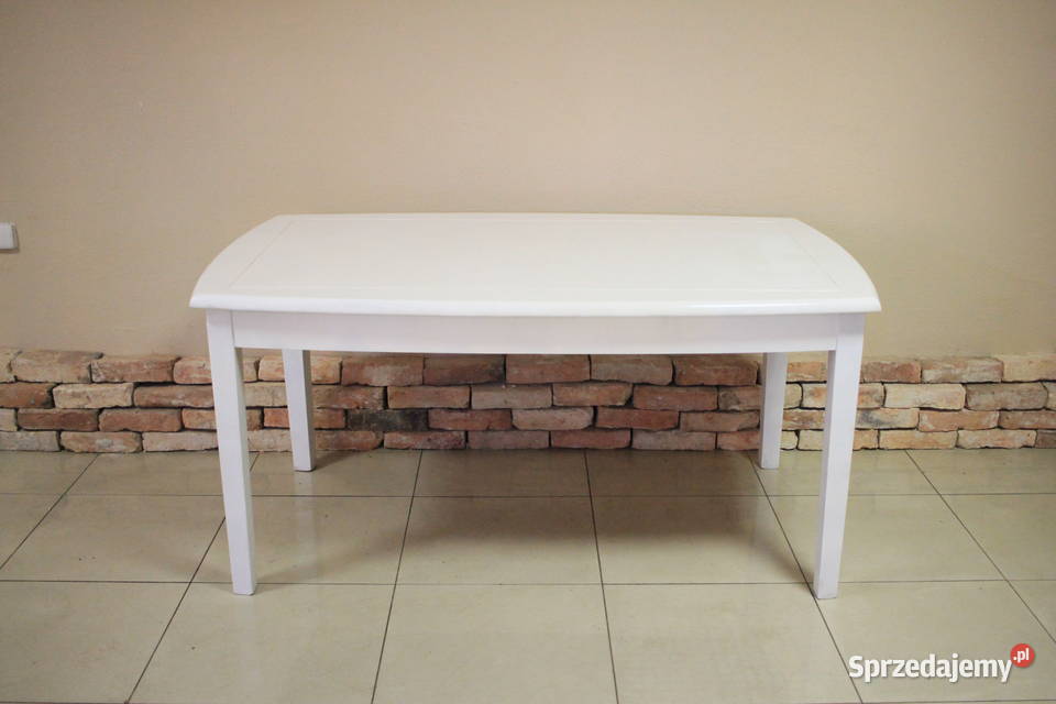 Komplet stołów dwie sztuki piękny biały kolor Pszczyna