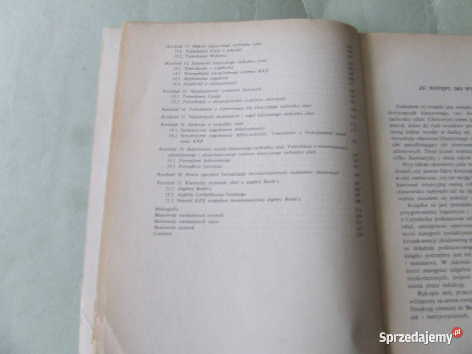 Klasyczny rachunek zdań Pogorzelski Teoria Oborniki Śląskie