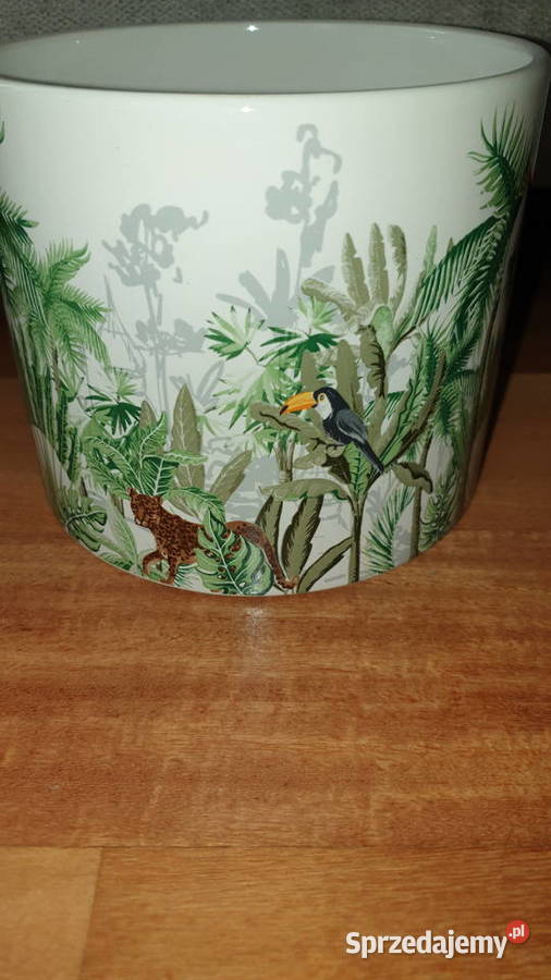 Osłonka doniczka ceramiczna dzika dżungla Warszawa