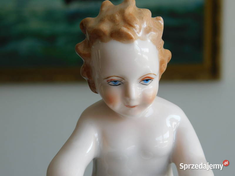 figurka chlopca z motylem Gerold Co Tettau 153 Szczecin