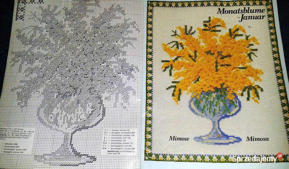 Burda 06 1981 Kreuzstich Blumenbilder