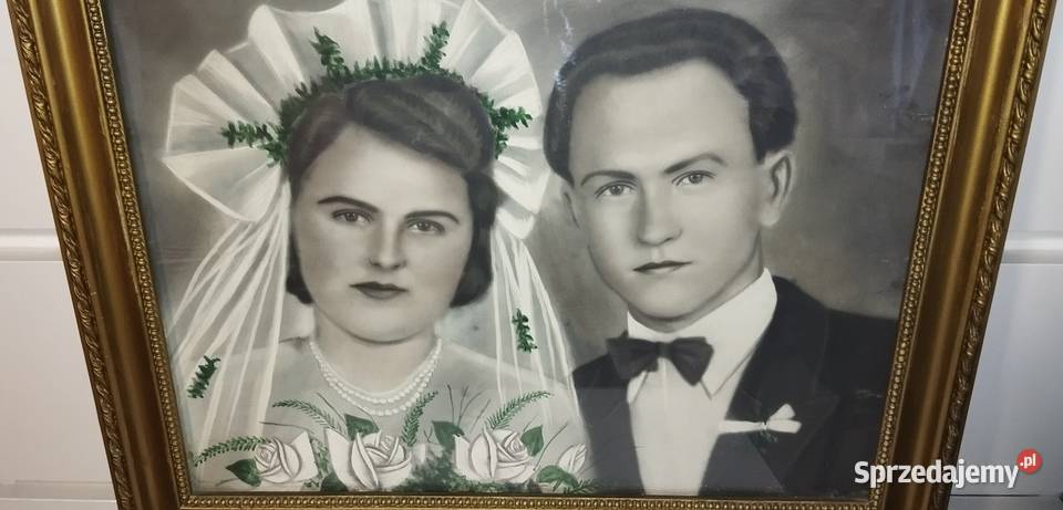 PRL Portret monidło Warszawa