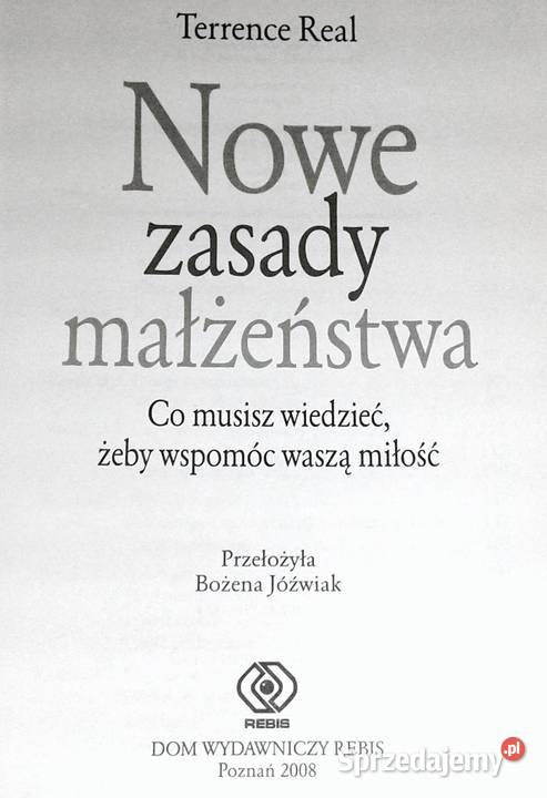 Nowe zasady małżeństwa Terrence Real Chełm