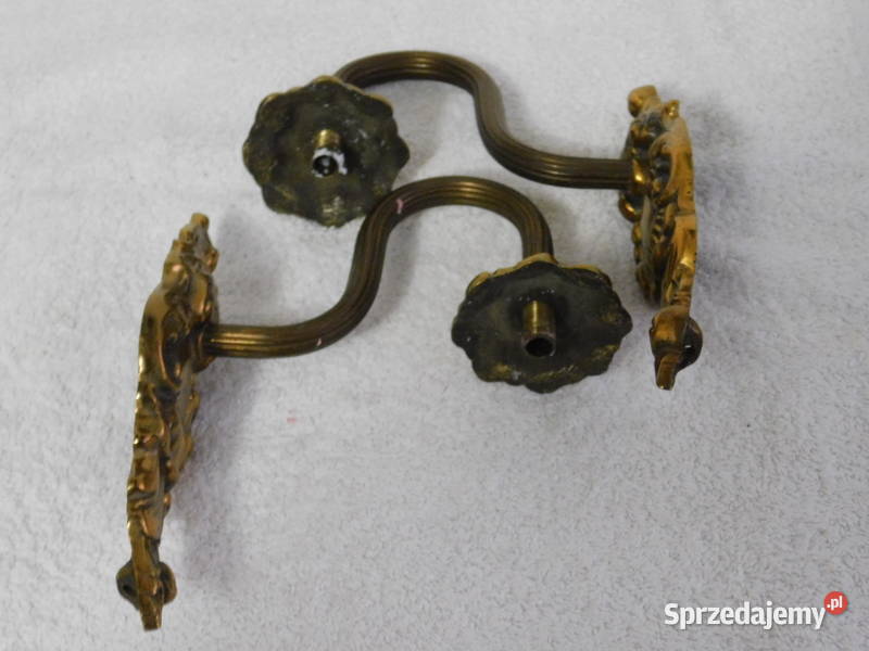 Świeczniki kinkiety mosiężne na ścianę 2 346 Szczecin