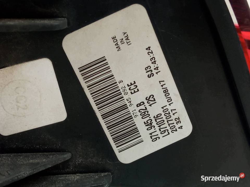 LAMPA TYŁ PRAWA EUROPA LED 971945092B Porsche sprzedam