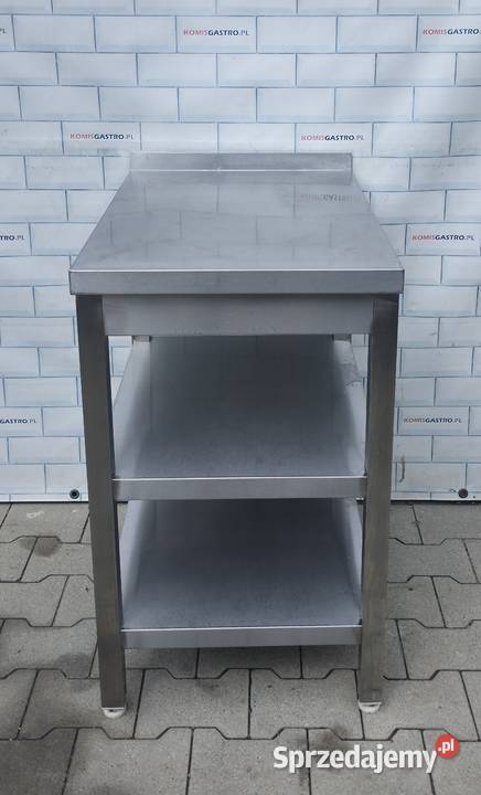 Stolik z nierdzewki z półkami 772613 Biznes i Przemysł Warszawa