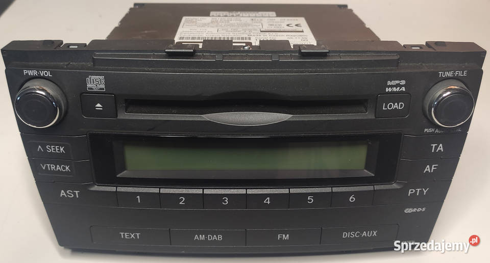 Toyota radio 86120 05160 cq es6870g w53826 6 cd osobowe śląskie Mikołów