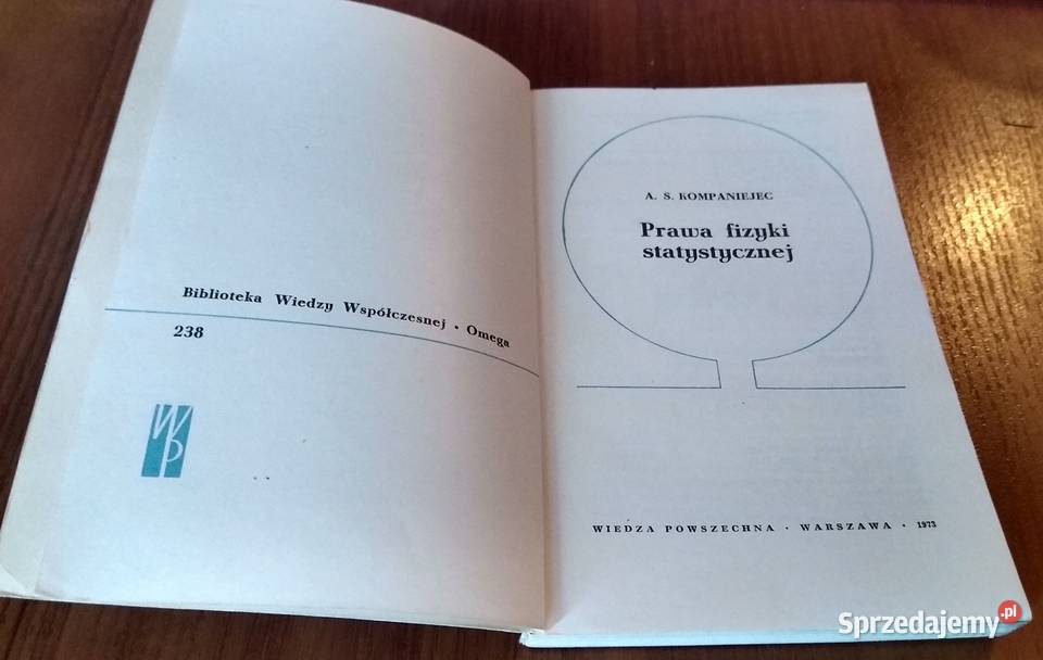 Prawa fizyki statystycznej A S Kompaniejec Gdańsk