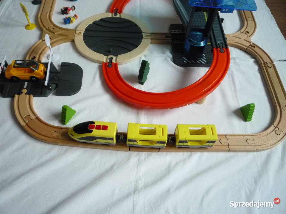 Play Tive Kolejka drewniana Lokomotywa Kolejki i tory