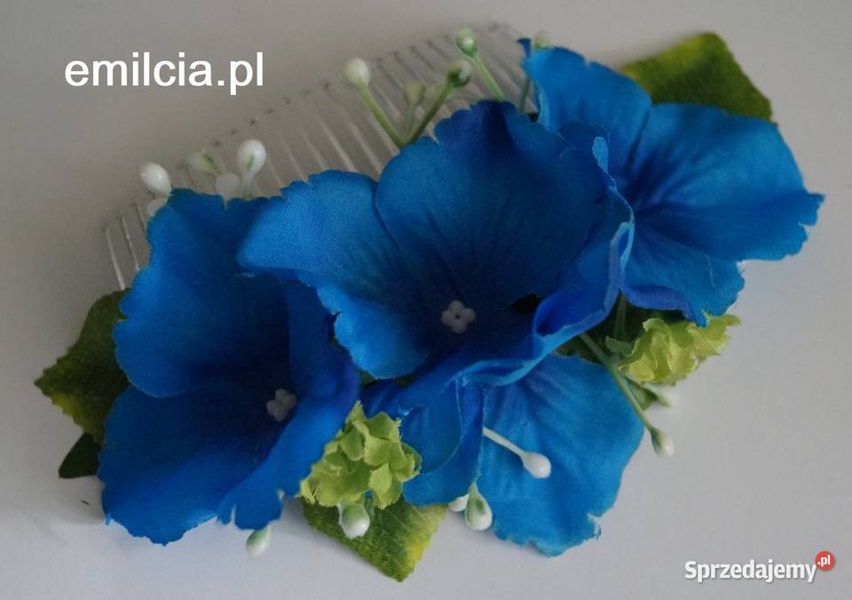 Stroik Grzebyk Słoneczniki Ozdoba do włosów Ślub Galanteria i dodatki lubuskie Zielona Góra