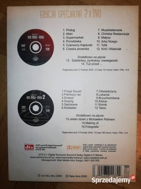 Kabaret Ani MruMru 2 płyty DVD mazowieckie Warszawa