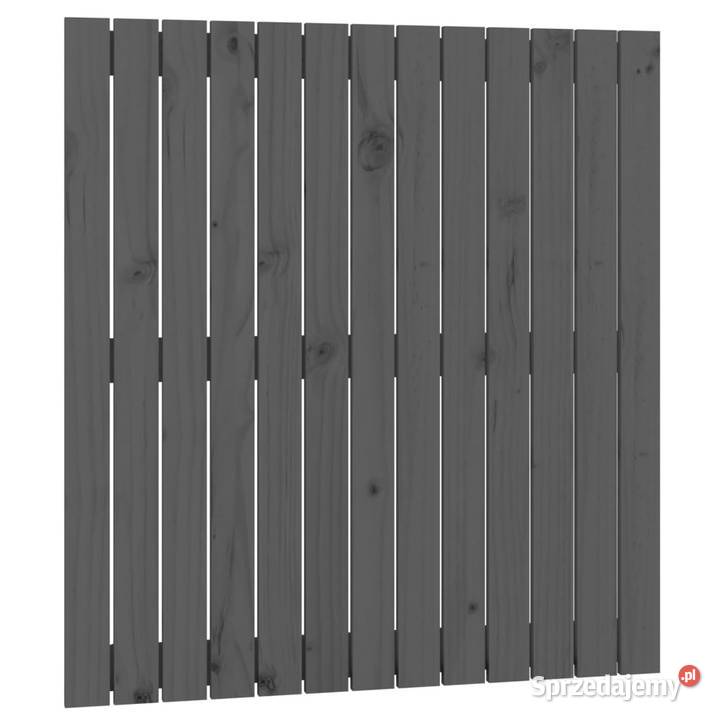 Wezgłowie łóżka szare 825x3x90 lite drewno Warszawa