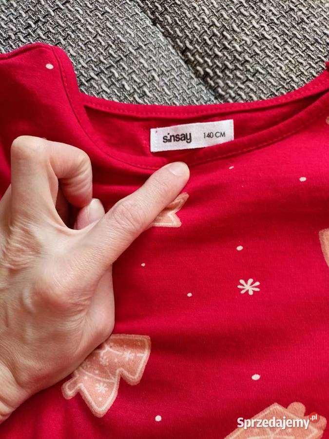 Śliczna sukienka świąteczna rozmiar 140 Włocławek