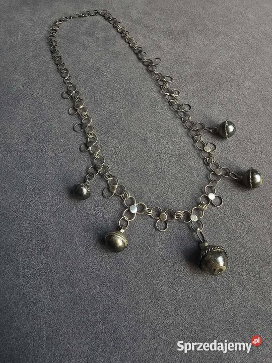 Naszyjnik srebrny kulki Warszawa