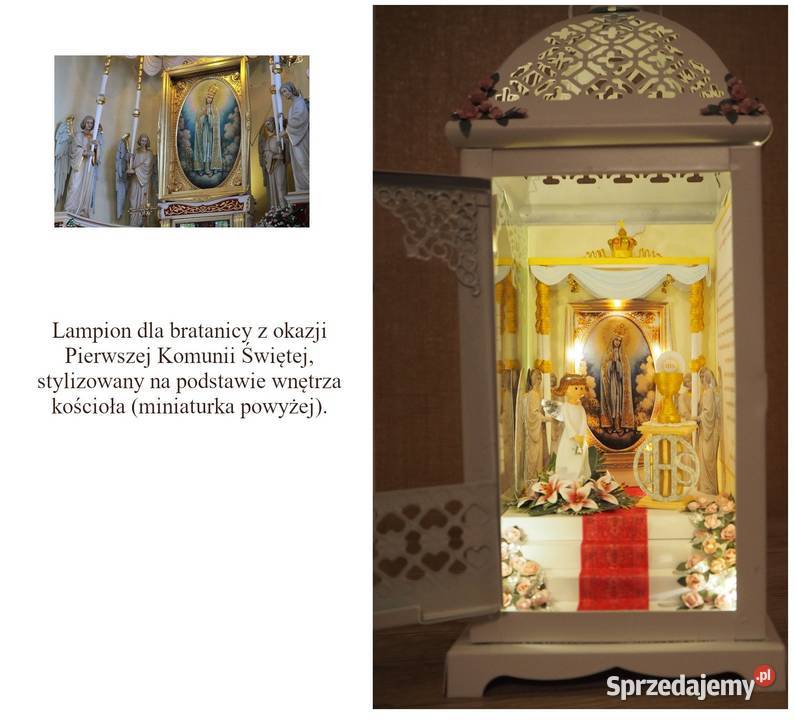 Lampion z wnętrzem kościoła wyjątkowy prezent Żory