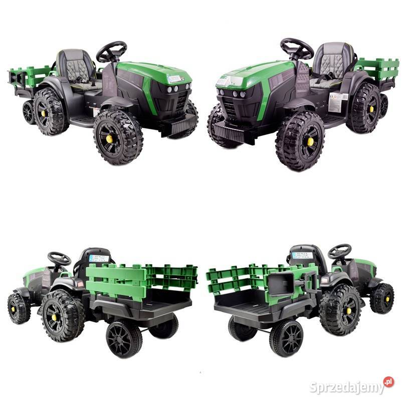 Autko na akumulator WIELKI TRAKTOR Z PRZYCZEPĄ