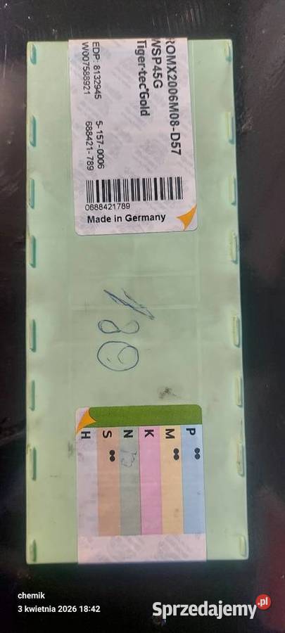 Nowe wkłady tnące Walter Tigertec Gold WSP45G o Elbląg