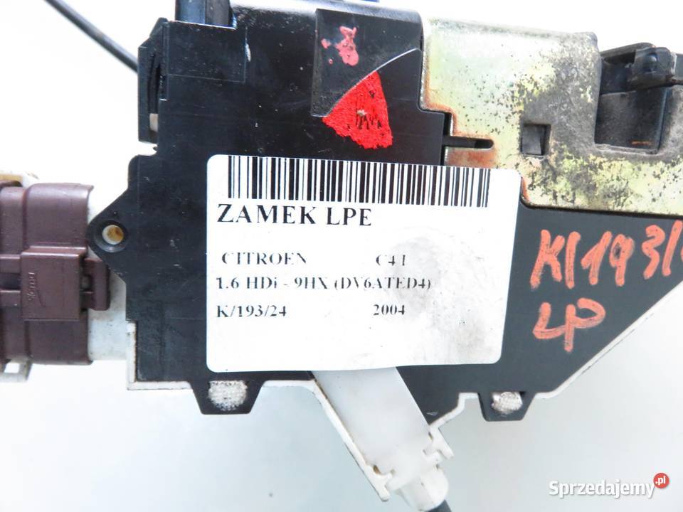 ZAMEK LEWY PRZEDNI CITROEN C4 I 6 PIN sprzedam