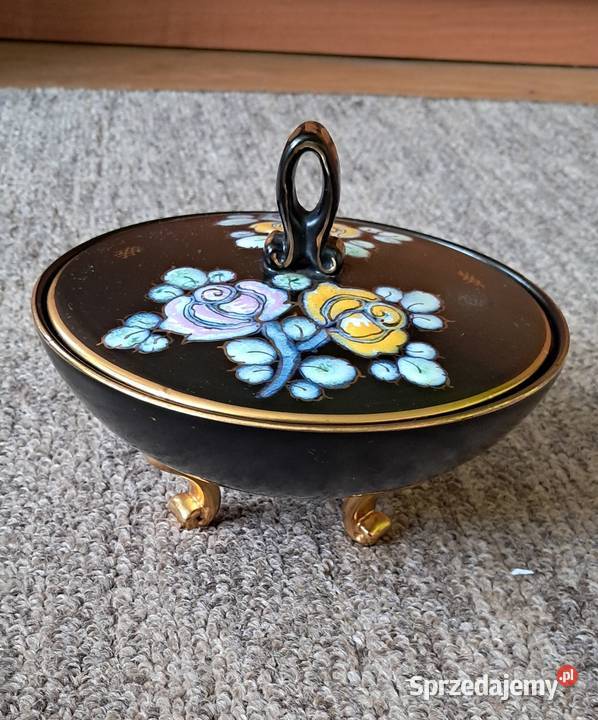 Pucharek Miska z pokrywką Ceramika sygnowana podlaskie