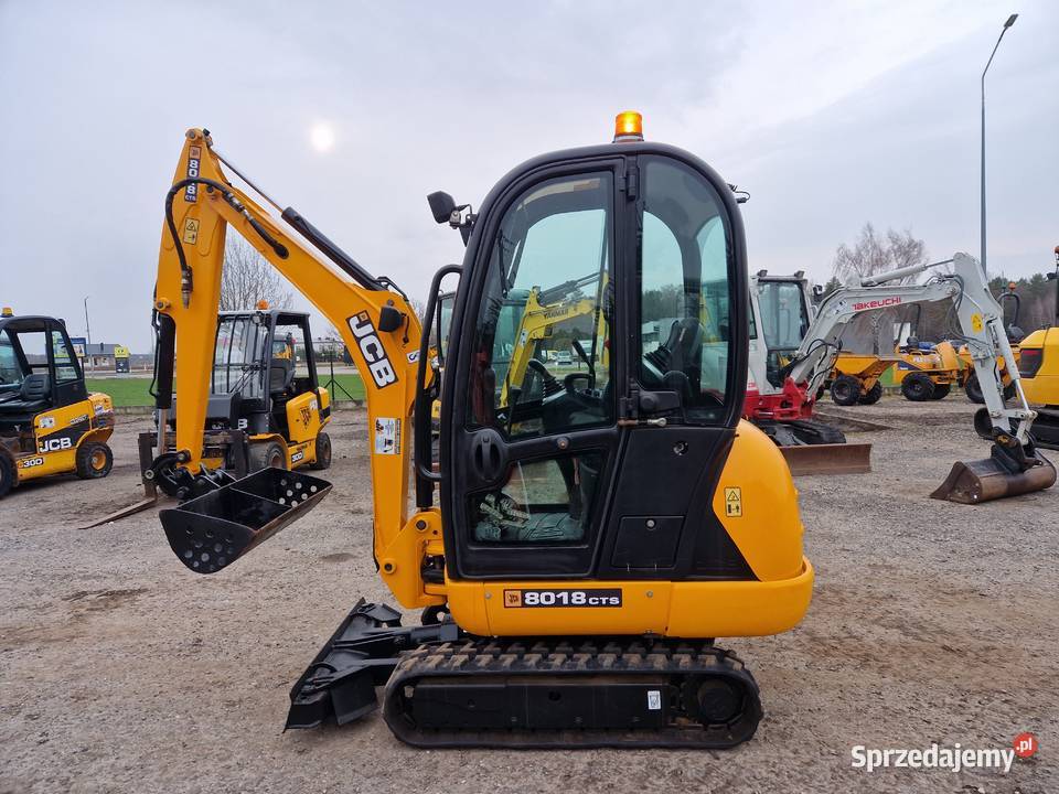 Minikoparka JCB 8018 CTS 2017r 1900mtg rozsuwane Ryżki