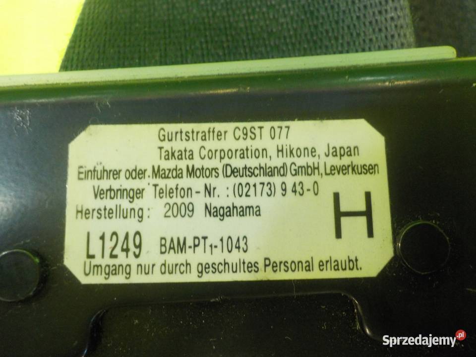 MAZDA CX7 10r 5D pas bezpieczenstwa lewy przod