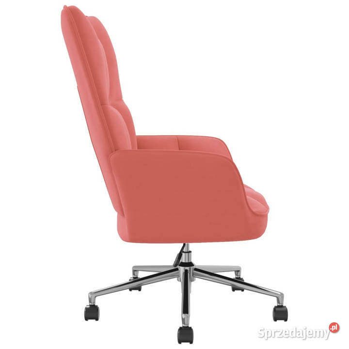 Fotel różowy obity aksamitem WM328165 Warszawa