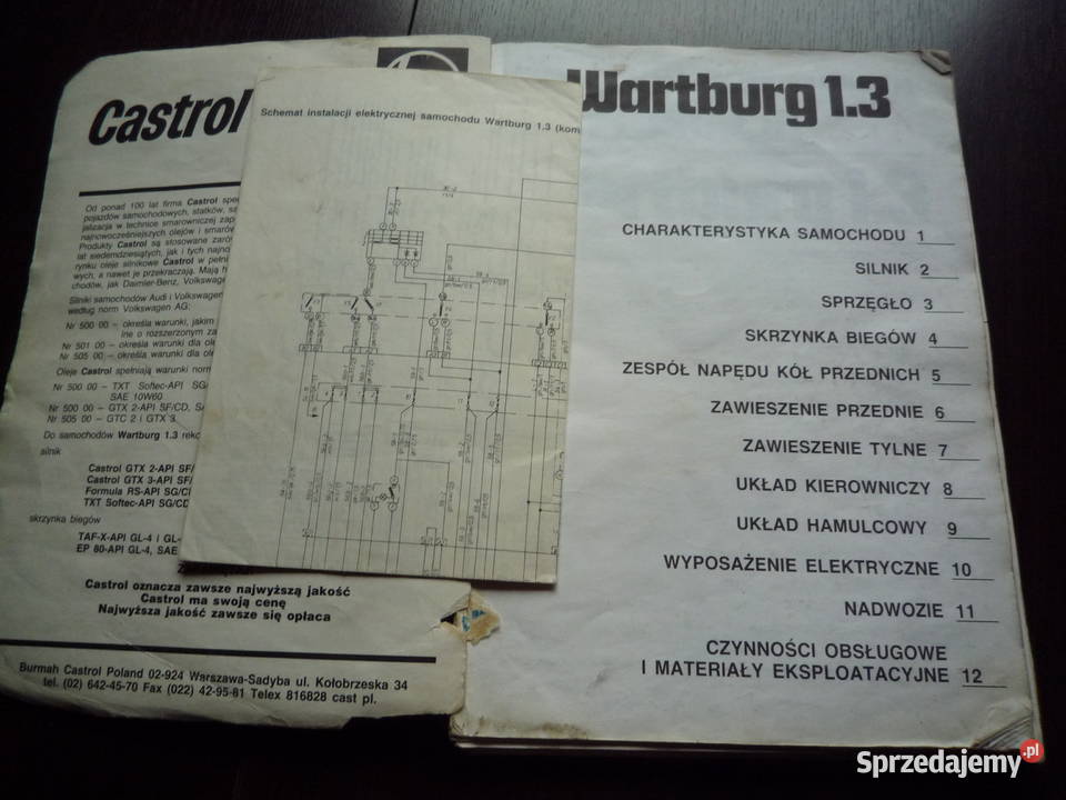 wartburg 13 budowa naprawa eksploatacja Rok produkcji 1990 Chmiel