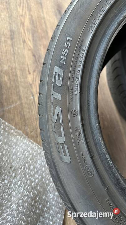 4x OPONY LATO KUMHO ECSTA HS51 21545R16 86H 2019 Gorzów Wielkopolski sprzedam