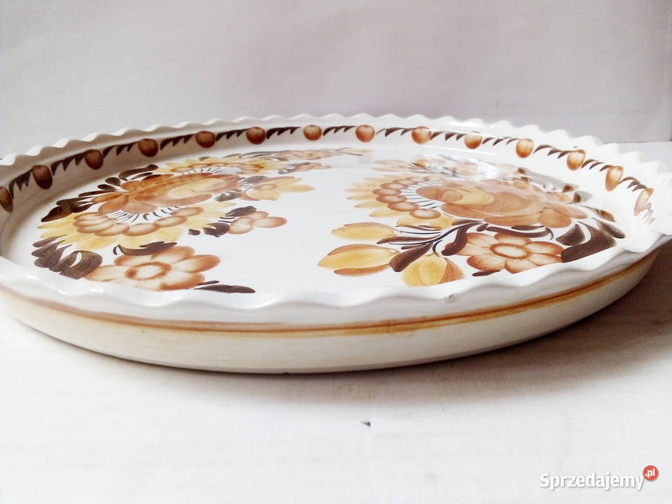 patera fajans Koło vintage PRL Patery Zastawa stołowa