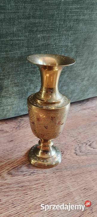 Zjawiskowy Wazon Vintage z Indii Ręcznie